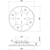 Mexen UniC adjustable terrace support under slabs 35-70 mm - C9902-035-070