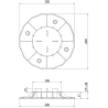Mexen UniC adjustable terrace support for tiles 27-36 mm - C9902-027-036