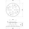 Mexen UniC adjustable terrace support for slabs 66-145 mm - C9902-066-145