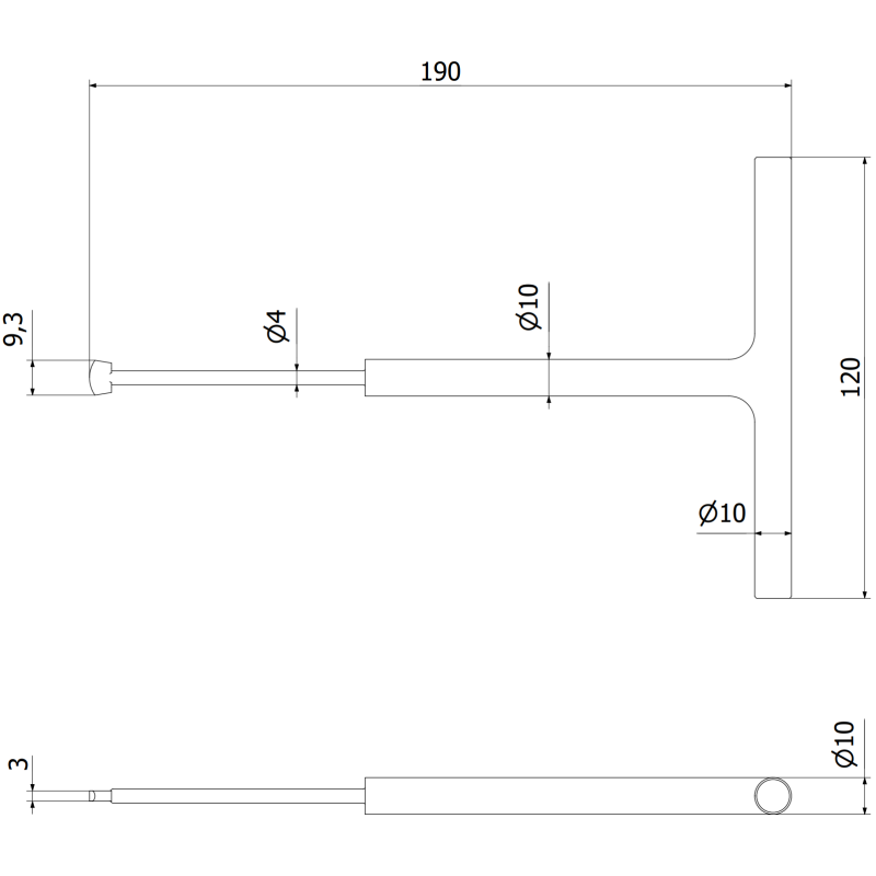 Mexen Uni Adjustment Key for Self-Leveling Support - C9907-06
