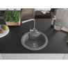 Mexen Diego 1-bowl granite sink with Duero kitchen faucet, gray - 6512-71-671600-00