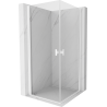 Mexen Mist-B Duo Swing Shower Enclosure 80 x 80 cm, Transparent, White - 8A2-080-080-20-00