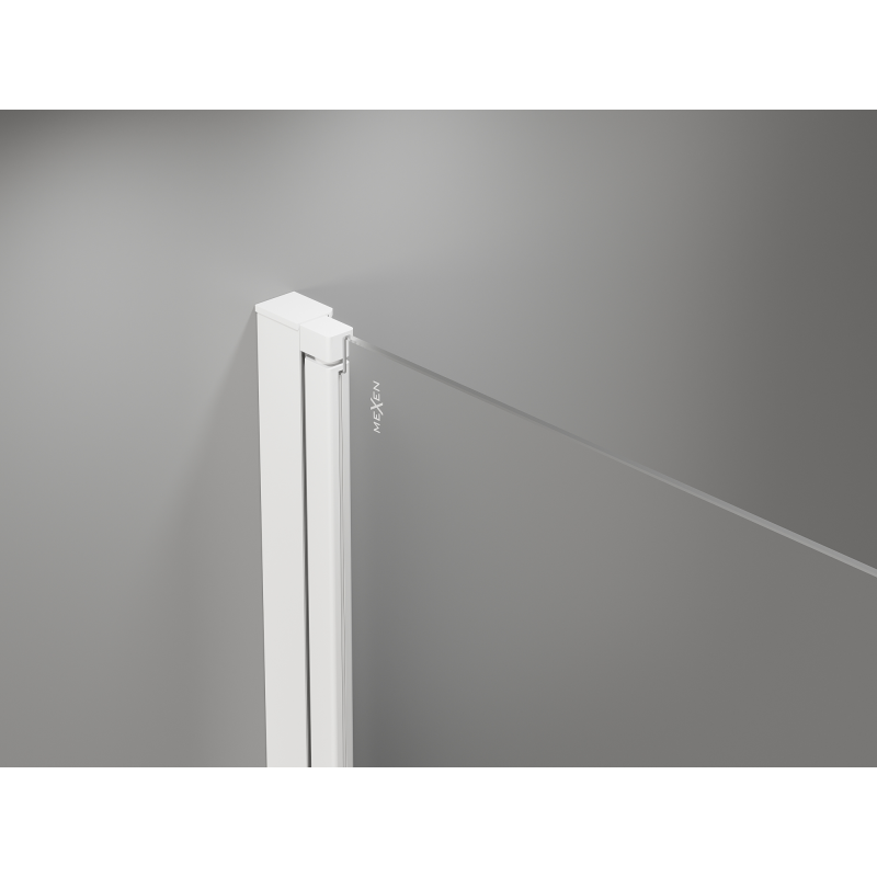 Mexen Mist-B Duo Swing Shower Cabin 95 x 80 cm, Transparent, White - 8A2-095-080-20-00