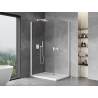Mexen Mist-B Duo Swing Shower Cabin 95 x 80 cm, Transparent, White - 8A2-095-080-20-00