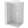Mexen Mist-B Duo Swing Shower Cabin 95 x 85 cm, Transparent, White - 8A2-095-085-20-00