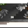 Mexen Diego 1-compartment granite sink with a kitchen mixer tap Duero, Grey - 6512-71-671600-70