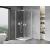 Mexen Mist-B Duo Swing Shower Enclosure 95 x 95 cm, Transparent, White - 8A2-095-095-20-00
