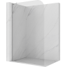 Mexen Kioto-P L Walk-in Shower Wall 120 x 200 cm, Transparent 8 mm, Chrome - 800-120-103-01-00-P