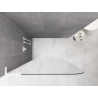 Mexen Kioto-P L Walk-in Shower Screen 110 x 200 cm, Transparent 8 mm, White - 800-110-103-20-00-P