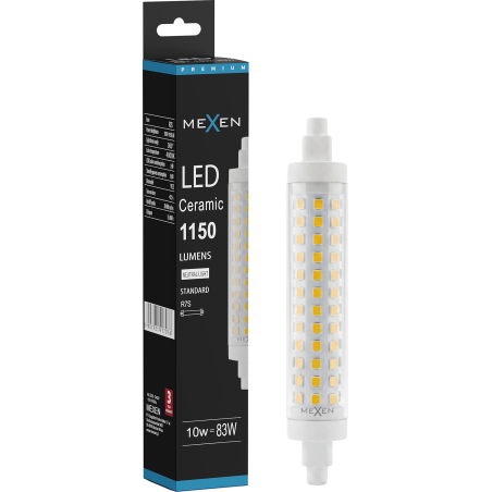 Mexen Vega Dimmable LED Bulb R7S, 10W, Neutral - 4000K, 1150 lm - L125-R7S-1040-02