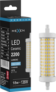 Mexen Vega Dimmable LED Bulb R7S, 18W, Cool - 6500K, 2200 lm - L125-R7S-1865-02