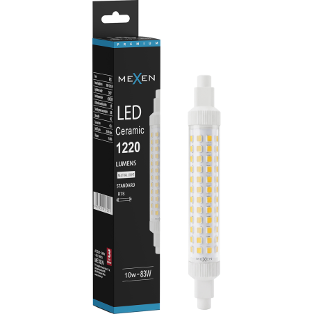 Mexen Vega LED Light Bulb R7S, 10W, Neutral - 4000K, 1220 lm - L126-R7S-1040-02