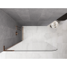 Mexen Kioto-P L Walk-in Shower Wall 80 x 200 cm, Transparent 8 mm, Rose Gold - 800-080-103-60-00-P
