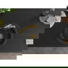 Mexen Diego 1-compartment granite sink with a kitchen mixer tap Duero, Black/Gold metallic - 6512-75-671600-50