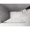 Mexen Kioto-P L Walk-in Shower Wall 120 x 200 cm, Transparent 8 mm, Brushed Gun Gray - 800-120-103-66-00-P