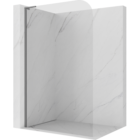 Mexen Kioto-P L Walk-in Shower Wall 80 x 200 cm, transparent 8 mm, gun metal - 800-080-103-95-00-P