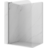 Mexen Kioto-P L Walk-in Shower Wall 80 x 200 cm, transparent 8 mm, gun metal - 800-080-103-95-00-P