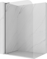 Mexen Kioto-P L Walk-in Shower Wall 120 x 200 cm, transparent 8 mm, gun metal - 800-120-103-95-00-P