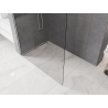 Mexen Kioto-P L Walk-in Shower Wall 70 x 200 cm, transparent 8 mm, brushed nickel - 800-070-103-97-00-P