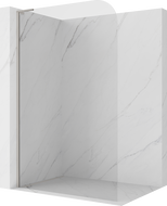 Mexen Kioto-P L Walk-in Shower Wall 110 x 200 cm, Transparent 8 mm, Brushed Nickel - 800-110-103-97-00-P