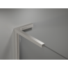 Mexen Kioto-P L Walk-in Shower Wall 120 x 200 cm, Transparent 8 mm, Brushed Nickel - 800-120-103-97-00-P