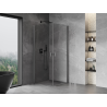 Mexen Mist-B Duo Pivot Shower Cabin 70 x 70 cm, Transparent, Brushed Gun Gray - 8A2-070-070-66-00