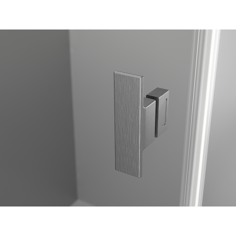 Mexen Mist-B Duo shower cabin, swing door 95 x 70 cm, transparent, brushed gun gray - 8A2-095-070-66-00
