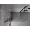 Mexen Mist-B Duo shower cabin, swing door 95 x 70 cm, transparent, brushed gun gray - 8A2-095-070-66-00