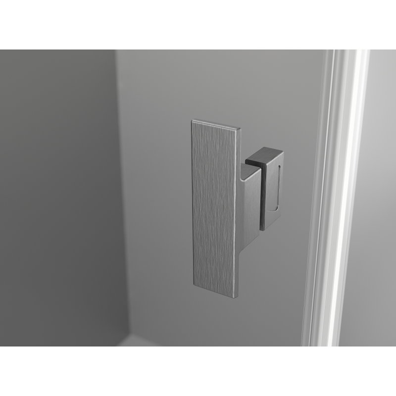 Mexen Mist-B Duo Swing Shower Cabin 100 x 70 cm, Transparent, Brushed Gun Gray - 8A2-100-070-66-00