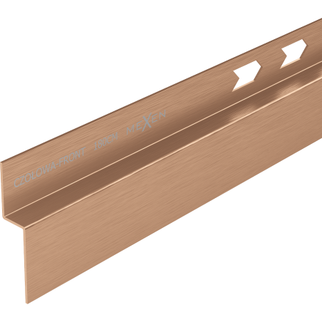 Mexen Line-B front shower strip 180 cm, brushed copper - 186503180U