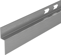 Mexen Line-B front shower strip 130 cm, gun gray brushed - 186603130U