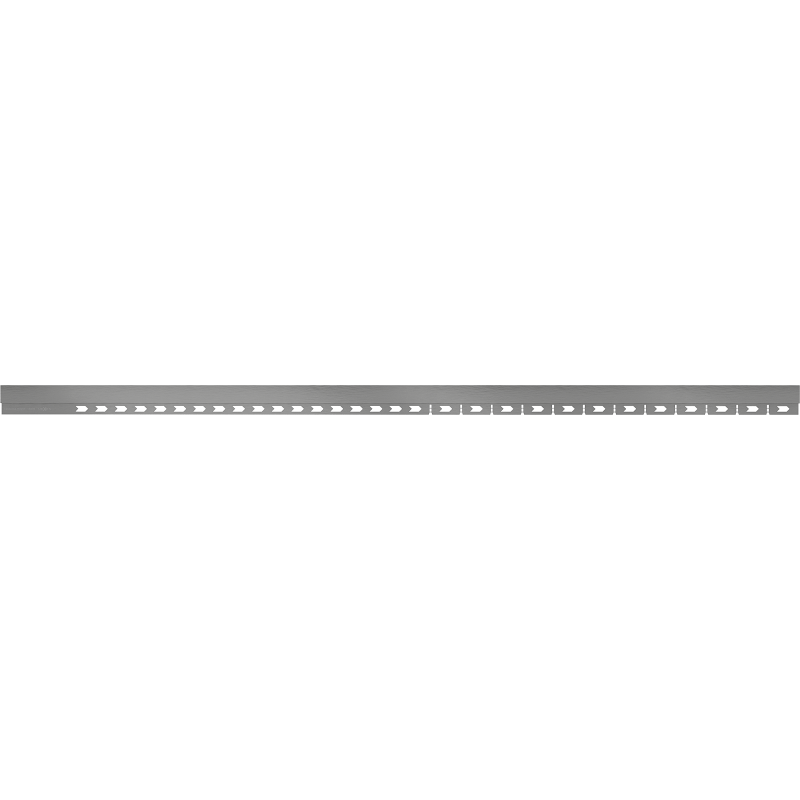 Mexen Line-B front shower strip 130 cm, gun gray brushed - 186603130U