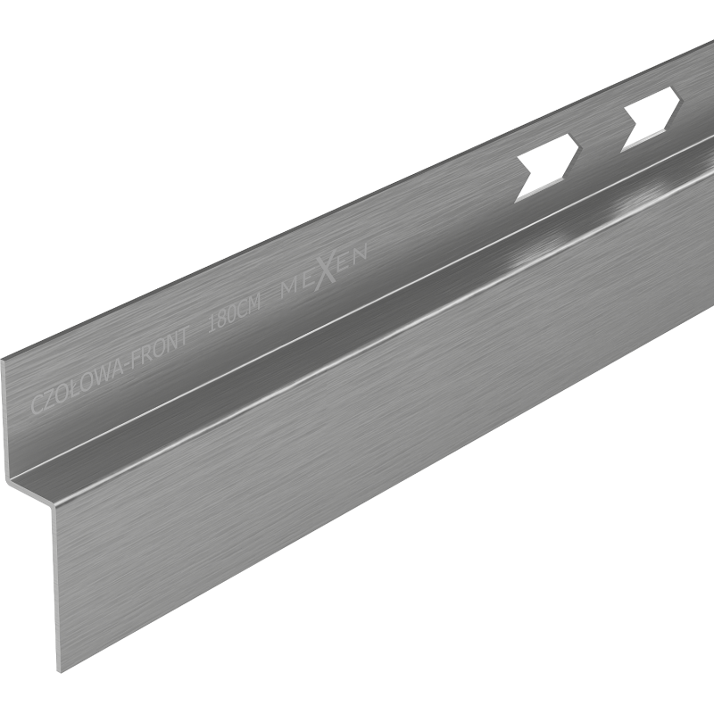 Mexen Line-B frontal shower strip 180 cm, gun gray brushed - 186603180U