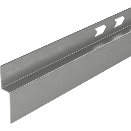 Mexen Line-B frontal shower strip 180 cm, gun gray brushed - 186603180U