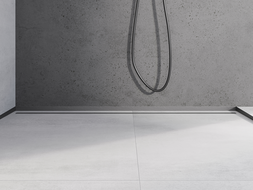 Mexen Line-B frontal shower strip 180 cm, gun gray brushed - 186603180U