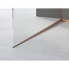 Mexen Line-B sloping strip for glass 120 cm left, brushed copper - 186504120L