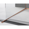 Mexen Line-B sloping strip for glass 120 cm left, brushed copper - 186504120L