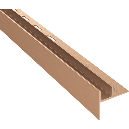 Mexen Line-B sloped strip for glass 180 cm left, brushed copper - 186504180L