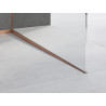 Mexen Line-B 120 cm slope strip for glass, right, brushed copper - 186504120R