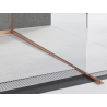 Mexen Line-B 120 cm slope strip for glass, right, brushed copper - 186504120R