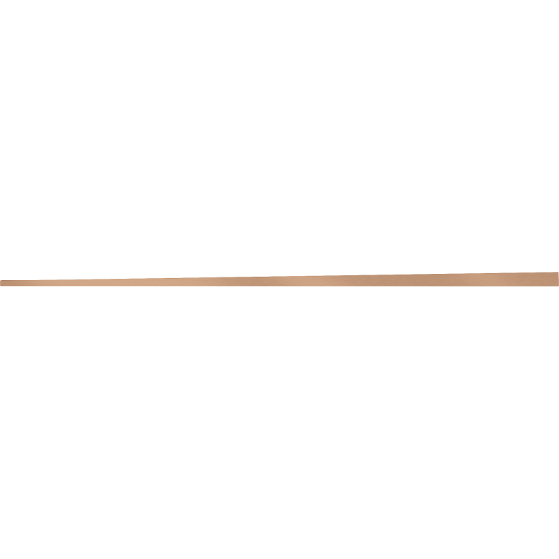 Mexen Line-B sloping strip for glass 120 cm left, brushed copper - 186504120L