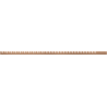 Mexen Line-B sloping strip for glass 120 cm left, brushed copper - 186504120L