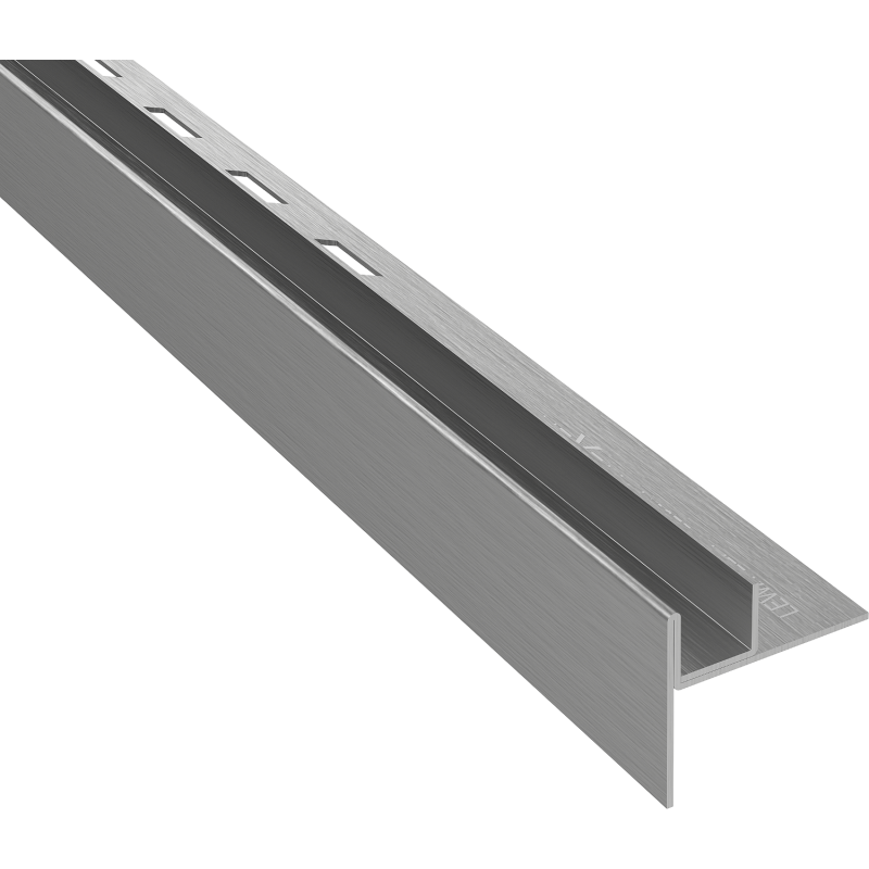 Mexen Line-B sloping strip for glass 120 cm left, gun gray brushed - 186604120L