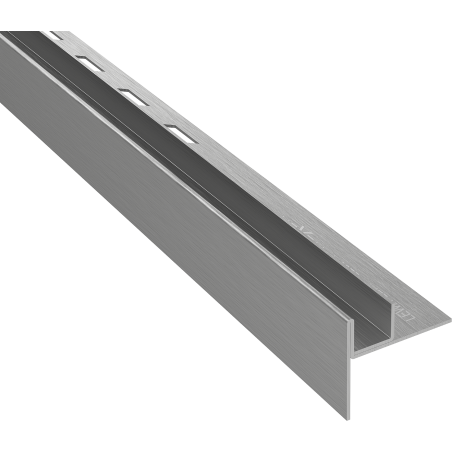 Mexen Line-B sloping strip for glass 120 cm left, gun gray brushed - 186604120L