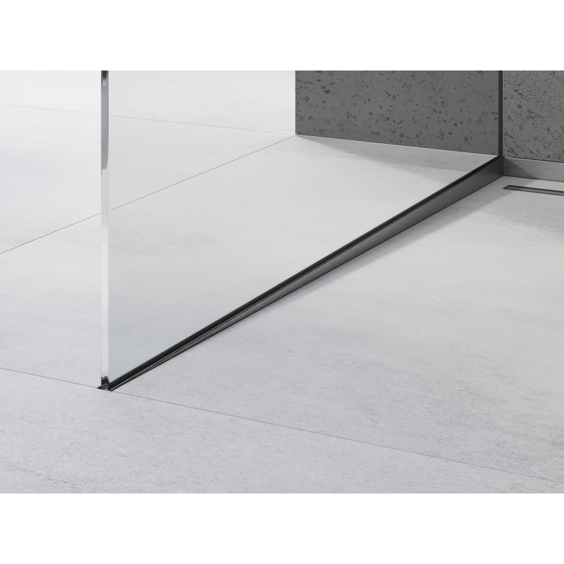 Mexen Line-B sloping strip for glass 120 cm left, gun gray brushed - 186604120L