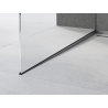 Mexen Line-B sloping strip for glass 120 cm left, gun gray brushed - 186604120L