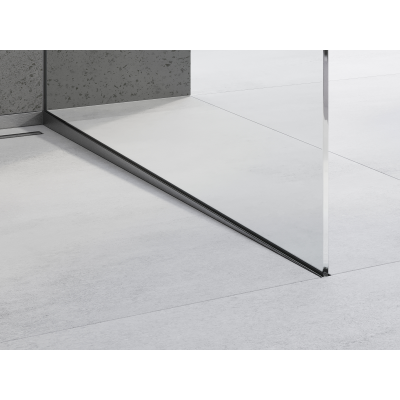 Mexen Line-B drop strip for glass 120 cm right, gun gray brushed - 186604120R