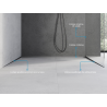 Mexen Line-B drop strip for glass 120 cm right, gun gray brushed - 186604120R