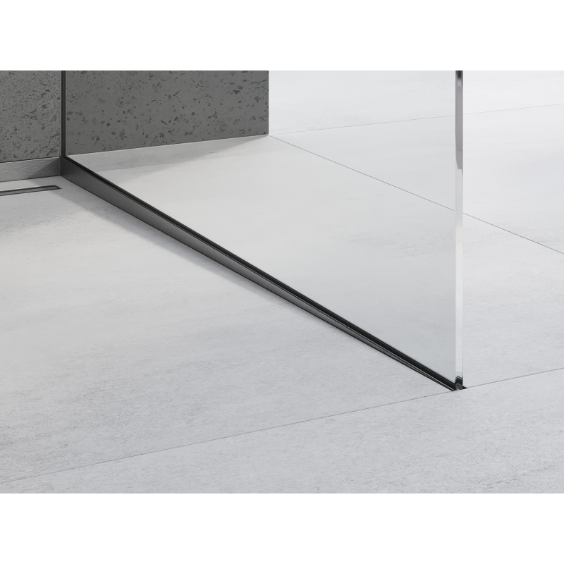 Mexen Line-B sloping strip for glass 180 cm right, brushed gun gray - 186604180R