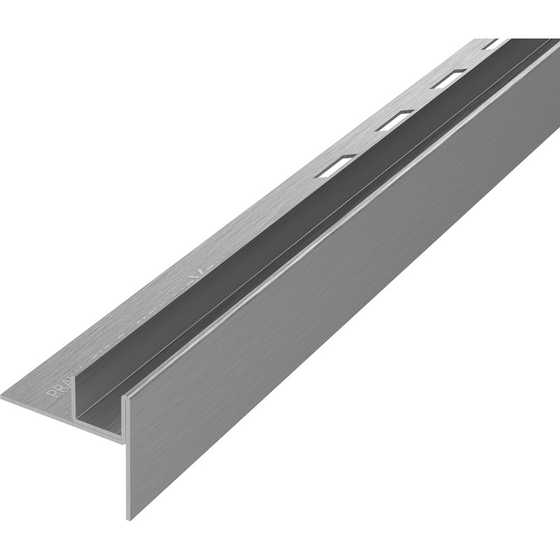 Mexen Line-B sloping strip for glass 180 cm right, brushed gun gray - 186604180R